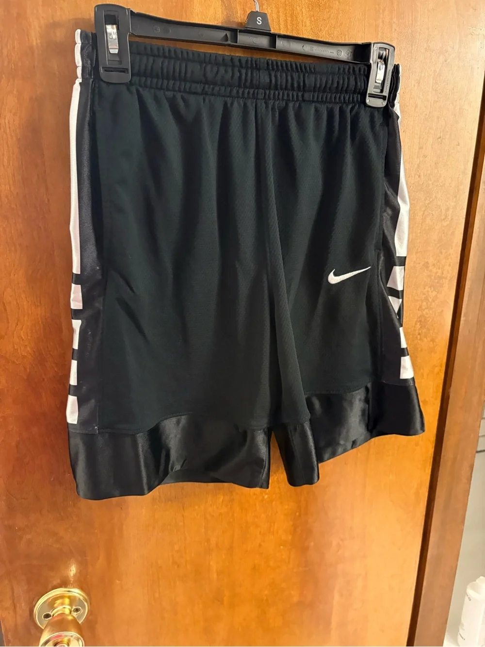 Nike kid’s Black Dri-FIT Athletic Shorts with Logo